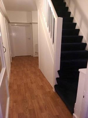 carpet style supplied and installed contract vinyl in watford with heavy domestic carpet on staircase and landing