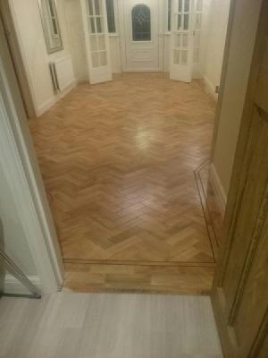 Karndean arty select blonde oak parquet herringbone supplied and fitted by carpetstyle northwood hills 