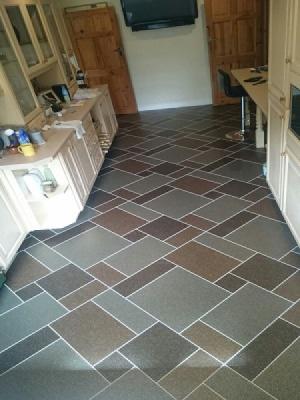 Amtico signature fragment comet, fragment meteor, fragment astro laid in a kitchen & utility room in Watford supplied and installed by carpet style